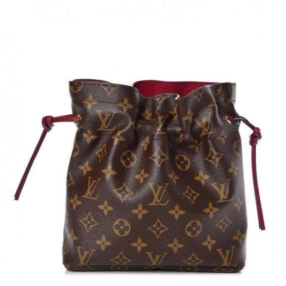 LOUIS VUITTON MONOGRAM POUCH NOE FUCHSIA TRAVEL - Picture 1 of 14